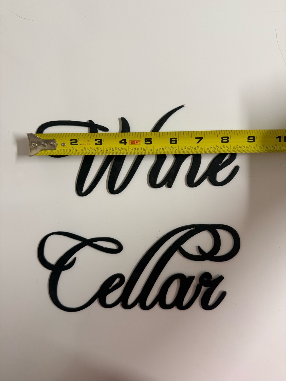 Wine Cellar Wall Sign - Black Home Wall Decor - Picture 5 of 7